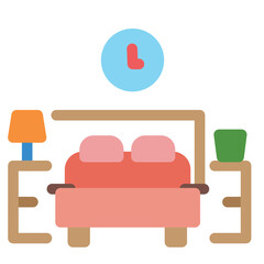 Bed Flat Icon