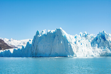 Fototapeta na wymiar Glaciar Perito Moreno Visto do Barco