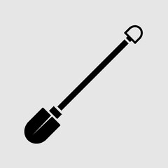  Shovel flat vector icon. trendy style illustration on white background..eps