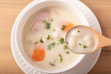 白インゲン豆のクリームシチュー