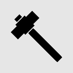 Sledgehammer flat vector icon. trendy style illustration on white background..eps