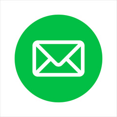 Green Circle Glyph Contact Icon