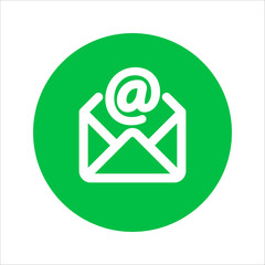 Green Circle Glyph Contact Icon