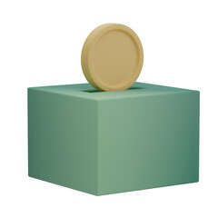 3D Donation Backpack Illustration 