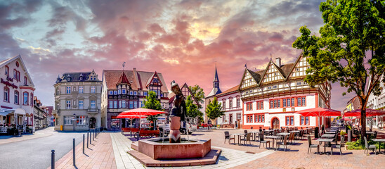 Markt, Blomberg, Deutschland 