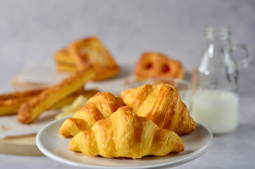 various kinds of pastries served for family events
