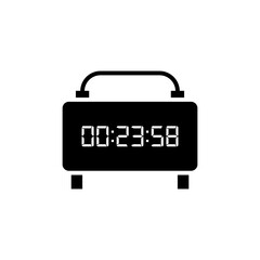 Digital clock icon vector design illustration.