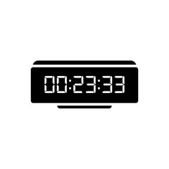 Digital clock icon vector design illustration.