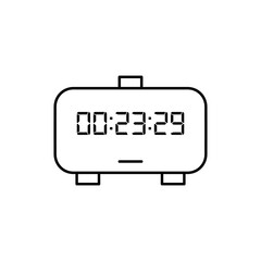 Digital clock icon vector design illustration.
