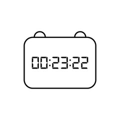 Digital clock icon vector design illustration.