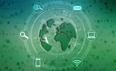 Internet binary data code computing or transmission process,Internet data transmission, Binary Code Background, Digital Abstract technology background