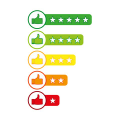 Abstract rating scale stars. Award background. Vector illustration.