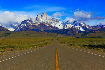 Highway Road to Chalten, Fitzroy, Patagonia Argentina, Los Glaciares