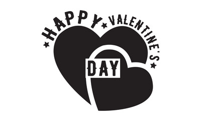 Happy valentine's day svg, Valentine's Day svg, Valentine's Day svg bundle, Happy valentine's day T shirt greeting card template with typography, Love Svg, Heart Svg, Valentine's Day svg design