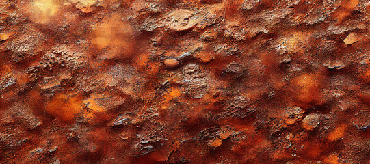 Obraz na płótnie Canvas hot rusty iron wall background with Generative AI Technology