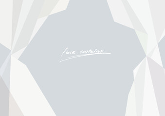 レースカーテン風の飾り枠