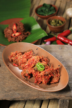 Dendeng Balado, Thin Slices of Indonesian Padang West Sumatra Beef Jerky