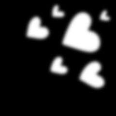 valentine heart black shadow, drop shadow