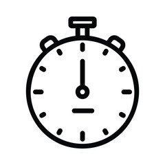 Stopwatch icon for measuring time or timer