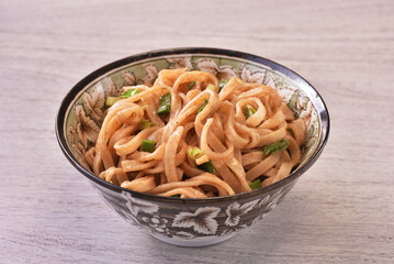 Sesame paste noodles  - a popular food in Taiwan  