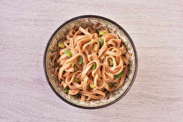 Sesame paste noodles  - a popular food in Taiwan  