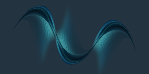 Digital waves beautiful decorative frame for luxury decoration