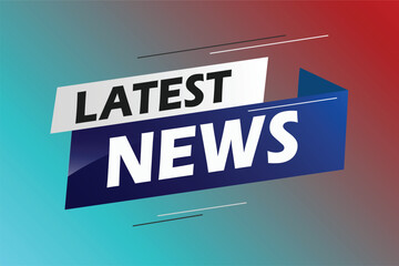 Latest news word concept vector illustration with blue lines modern futuristic 3d style for landing page template ui web mobile app poster banner flyer background gift card coupon label wallpaper