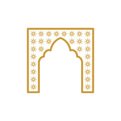 ornament mosque illustration logo design 