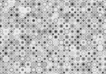 Monochrome dot circle random pattern background