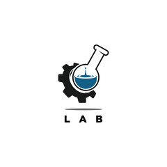  laboratory design vector logo creative