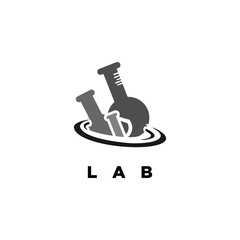  laboratory design vector logo creative