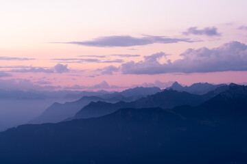 Obraz premium Alps in the evening