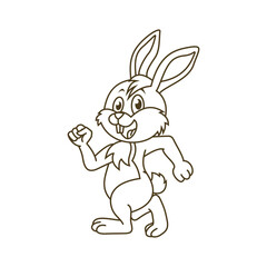 Fototapeta na wymiar Rabbit vector icon illustration design
