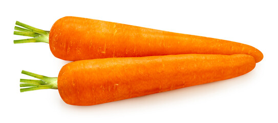 Carrot on white background, Fresh Carrot Isolaet on white with clipping path.