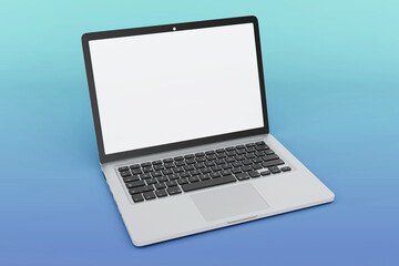 Modern laptop screen mockup
