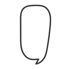 speech bubbles doodle massage outline element