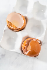 Gingerbread bundt cake with caramel filling