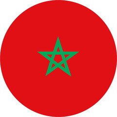 Morocco flag round shape 2023020240
