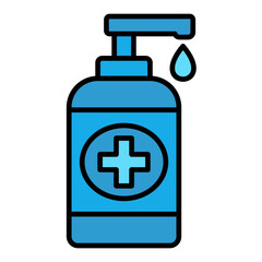 Hand Sanitizer Filled Line Icon