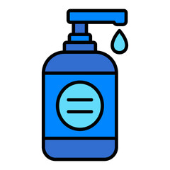 Hand Soap Filled Line Icon