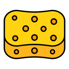 Sponge Filled Line Icon