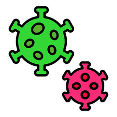 Virus Filled Line Icon