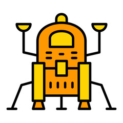 Lander Filled Line Icon