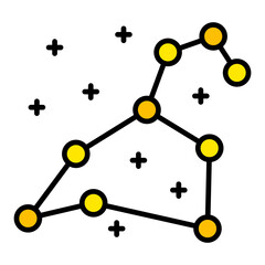 Constellation Filled Line Icon