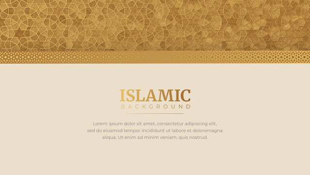 Islamic Arabic Arabesque Mosaic Pattern Background Design Template