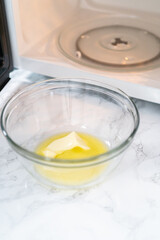 Melting unsalted butter