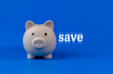 financial banking savings account piggy bank blue background save money save money invest for the future For personal account savings ideas