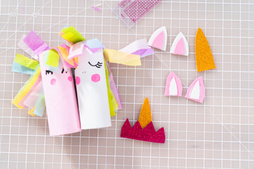 Toilet paper roll crafts unicorn