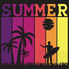 Summer vector T-shirt Design