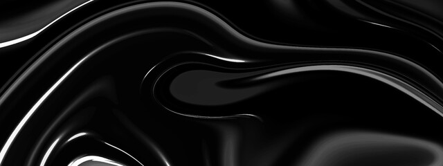 Black and gray luxurious shiny fabric texture background. luxurious shiny and smooth elegant black silk and satin luxury cloth texture panorama background.